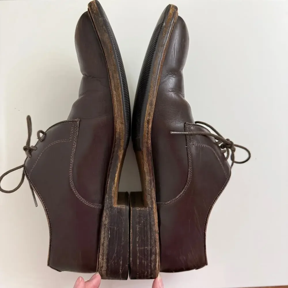 To Boot New York Adam Derrick Declan Dark Brown Calf Derby Dress Shoes Sz 10.5